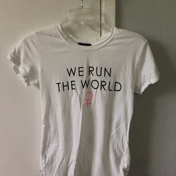 “We Run the World” t-shirt. Only worn once. - Picture 1 of 1